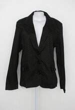 Blazer big choice feminino preto estampado