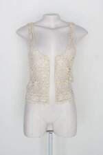 Colete feminino bege