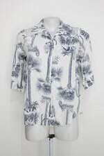 Camisa lez a lez feminina branca estampada