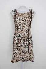 Vestido miele feminino estampado com Peplum