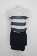 Vestido m. officer feminina estampado listrado