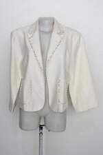 Blazer eddie david feminino off-white com Bordado