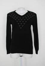 Malha divina mulher feminina preta com Strass