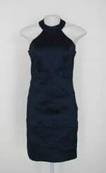 Vestido chifon feminino azul