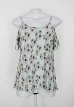 Blusa toque de cor feminina estampada