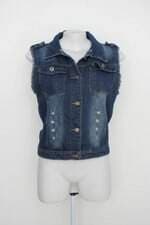 Colete amarela feminino azul