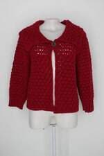 Casaco bianca malhas feminino vermelho