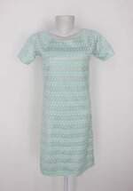 Vestido feminino verde rendado com forro