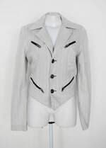 Blazer dbz feminino cinza listrado