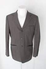 Blazer vila romana masculino cinza com forro
