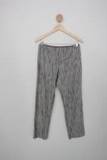 Calça de tecido feminina estampada