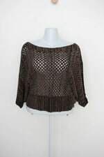 Blusa de malha feminina marrom