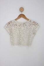 Blusa Infantil dress to bege com Meio forro