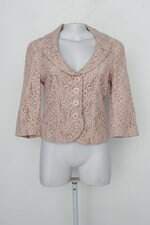 Blazer ana fortunatta feminino rosa com forro