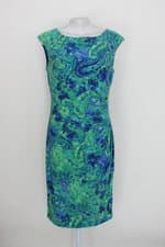Vestido ralph lauren feminino estampado com Drapeado