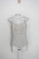 Regata shoulder feminina cinza com Renda