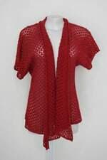 Cardigan beluga feminino vermelho