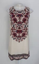 Vestido infinity feminino bege estampado
