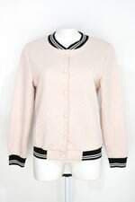 Jaqueta college jun fashion feminina bege