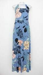 Vestido k9 feminino azul estampado