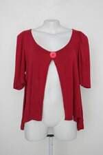 Cardigan feminino vermelho