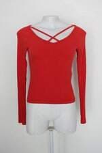 Blusa renner feminina vermelha com Tiras