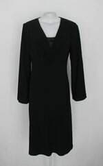 Vestido falcini feminino preto com Forro