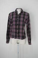 Camisa feminina roxa xadrez