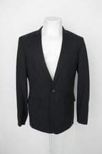 Blazer vr menswear masculino preto Com forro