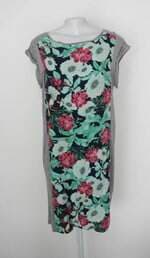 Vestido hering feminino cinza estampa florida 