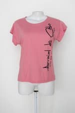 Baby Look feminina rosa com Silk 