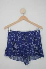 Shorts farm feminino azul estampado