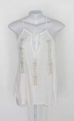 Blusa panacher feminina branca com Bordado