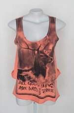 Regata feminina coral estampada