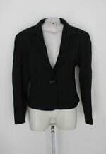 Blazer simulassão feminino preto com Forro
