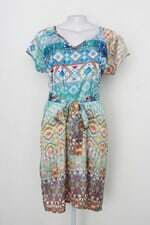 Vestido zyme feminino estampado