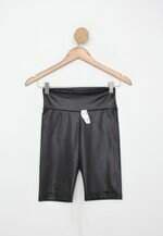 Biker Shorts click mais bonita feminina preta de cirrê