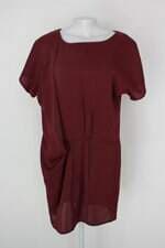 Vestido tvz feminino vermelho com Pregas