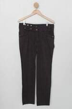 Calça de sarja argonaut feminina com estampa pied poule