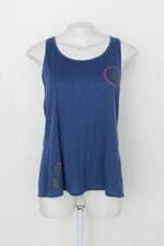 Regata feminina azul com Silk