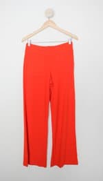 Calça de tecido lita mortari feminina laranja