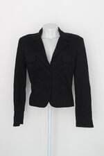 Blazer mng feminino preto com Bordado