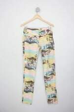 Calça de sarja cactus feminina estampada