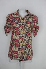 Camisa Talita Kume feminina estampada floral laranja 