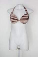 Top de biquíni feminino com animal print com Bojo