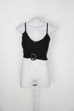 Cropped feminino preto com Bojo