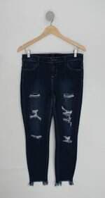 Calça Jeans destroyed cello feminina azul