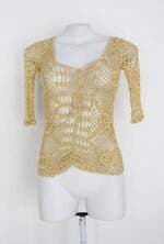 Blusa feminina dourada