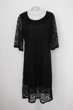 Vestido 3rd feminino preto com Renda