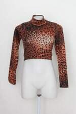 Top morena modas feminino animal print
